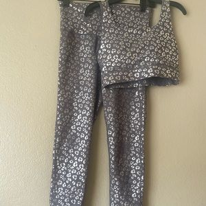 Purple/ Silver Cheetah Activewear Set